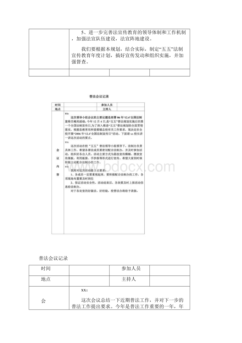 各种普法工作会议记录.docx_第2页