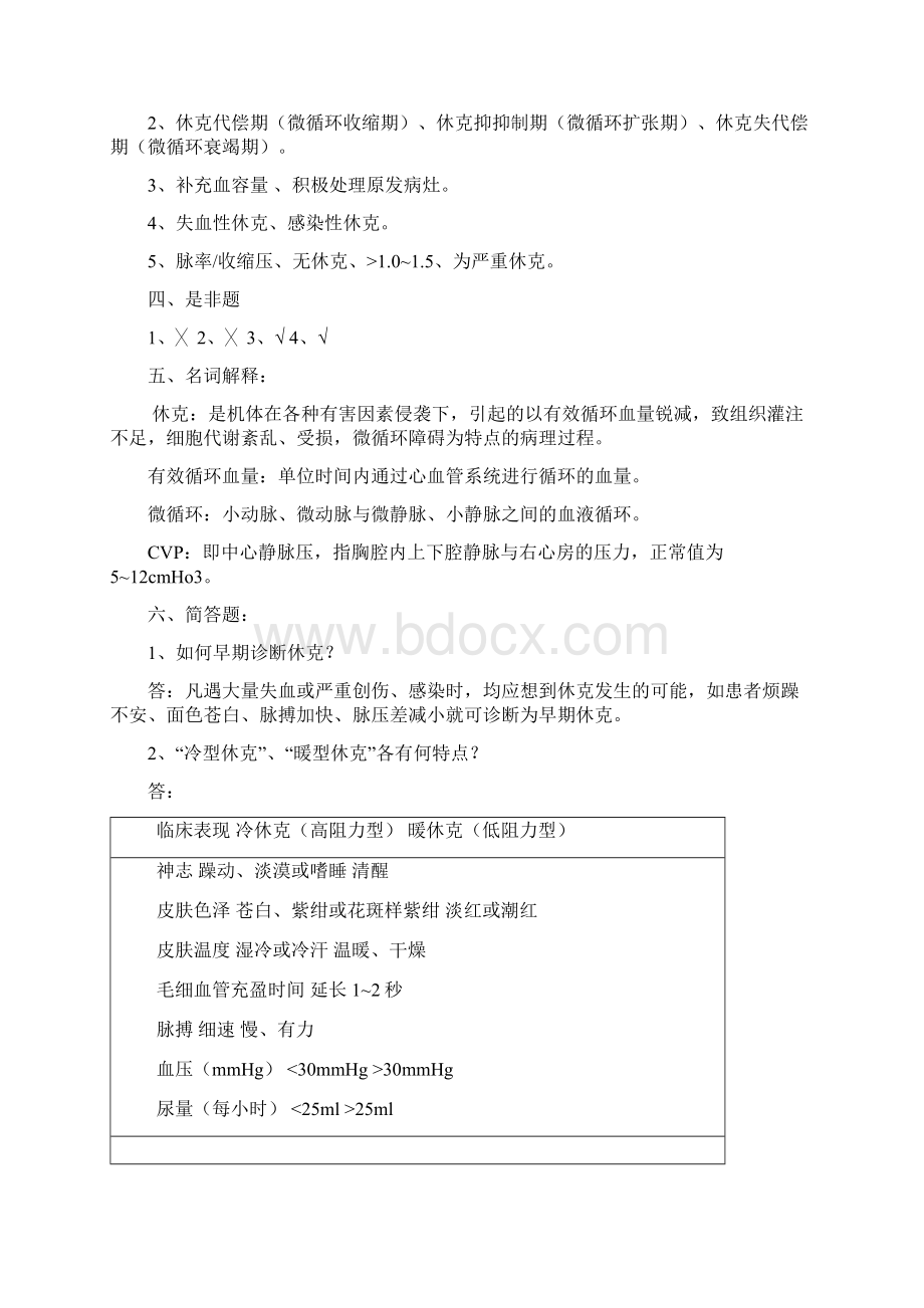 1外科护理学练习题答案讲解Word文件下载.docx_第2页