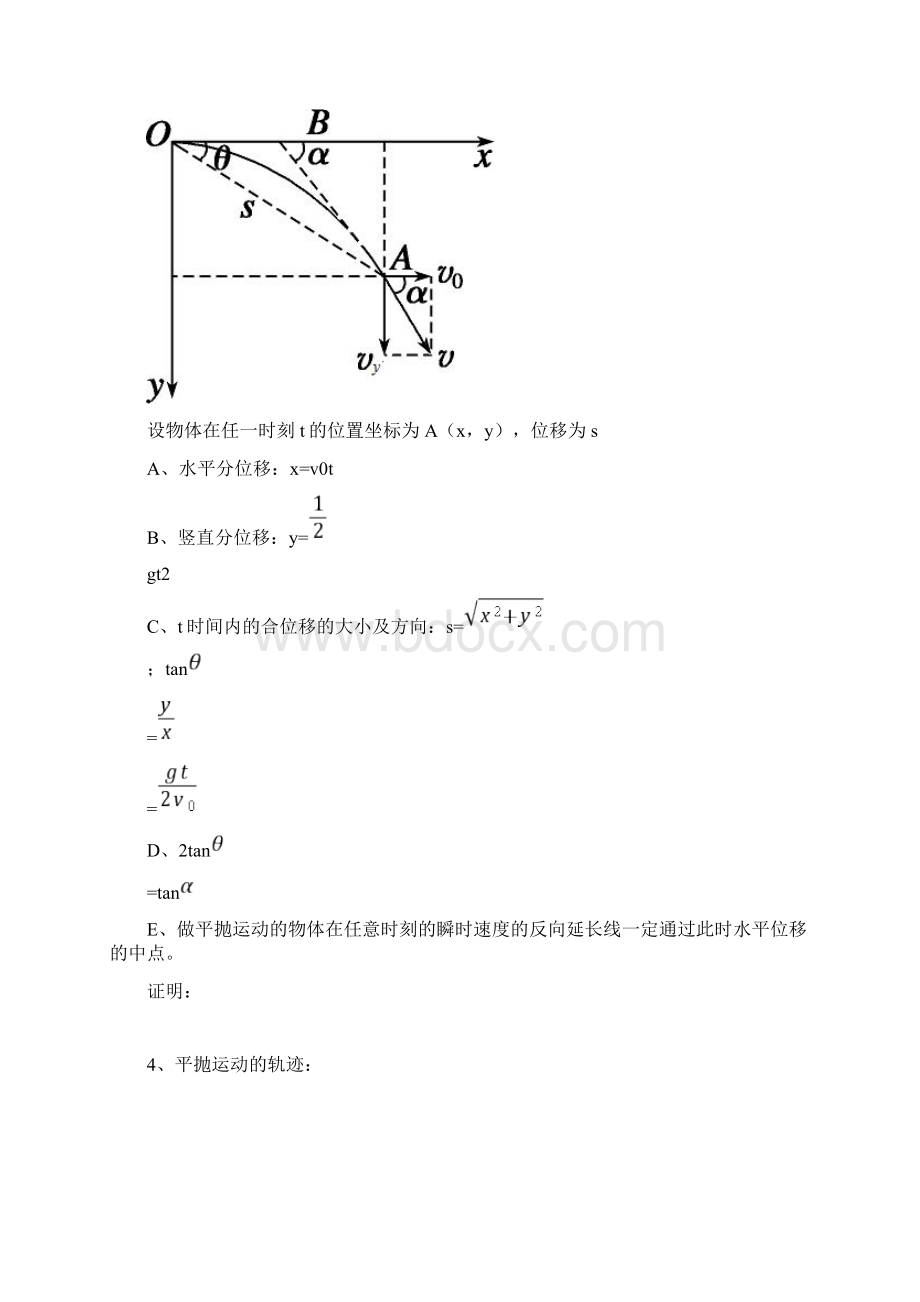 平抛运动知识点文档格式.docx_第3页