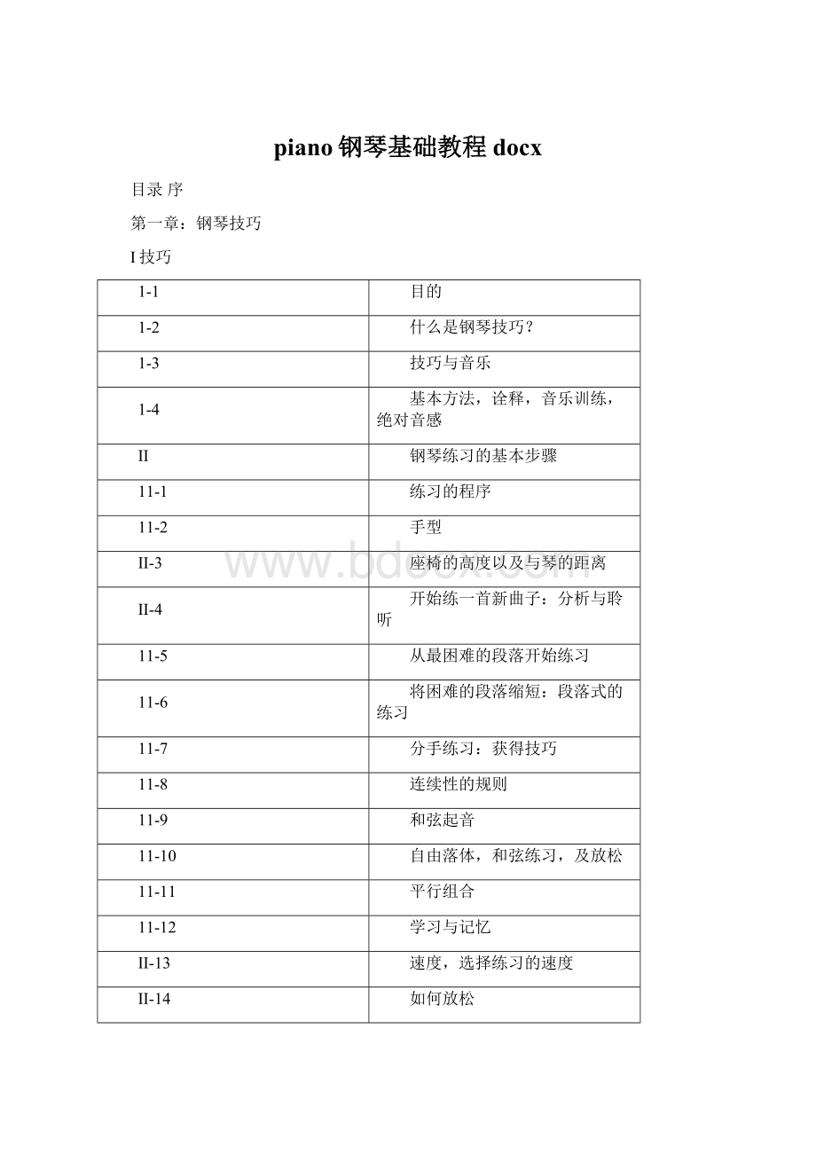 piano钢琴基础教程docx.docx_第1页