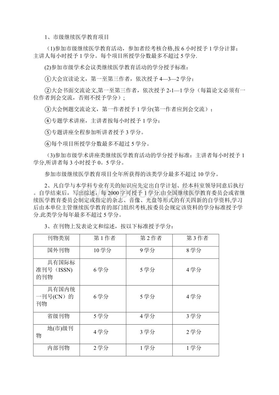 杭州市继续医学教育学分管理办法Word文件下载.docx_第3页