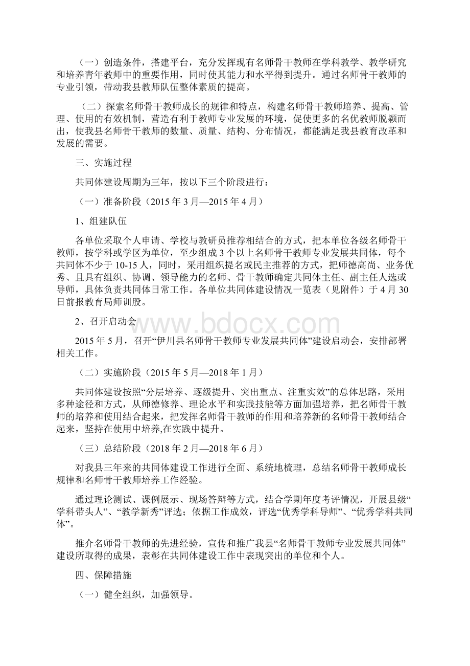 伊川县名优教师专业发展共同体建设实施方案 2.docx_第2页