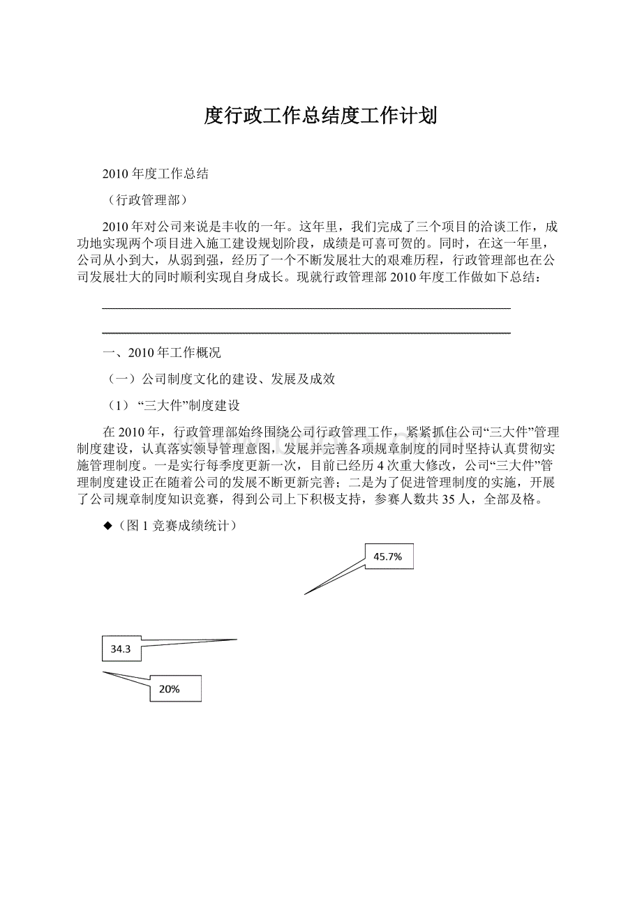 度行政工作总结度工作计划Word文档格式.docx