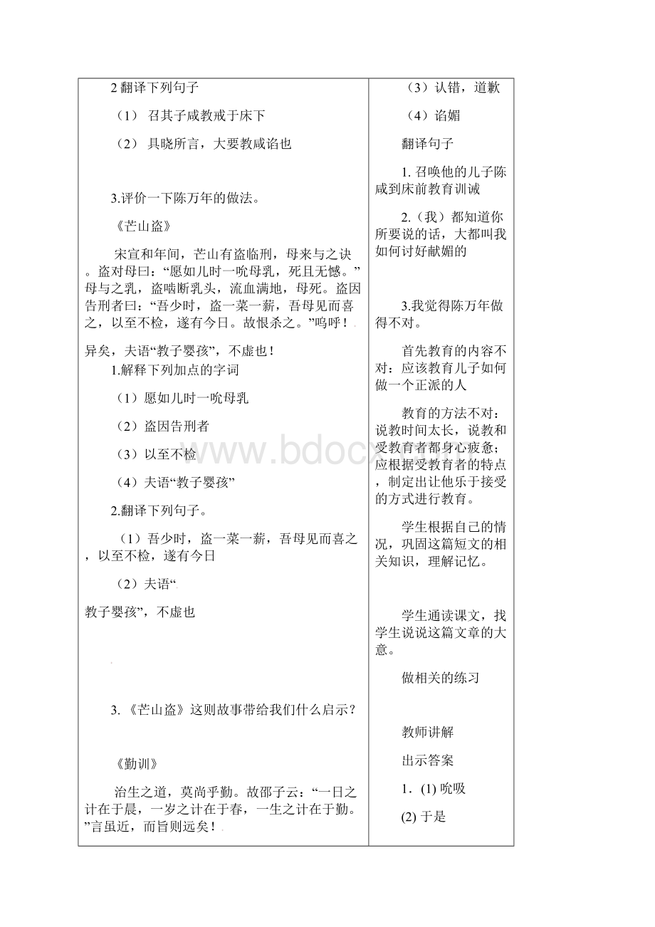 广东省东莞市中考语文专项复习课外文言文教案新人教版.docx_第2页