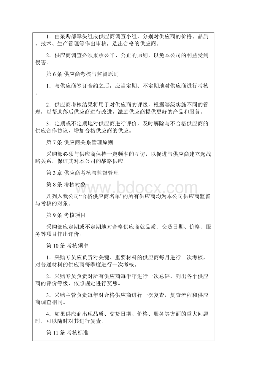 最新供应商管理制度采购制度资料Word格式文档下载.docx_第2页