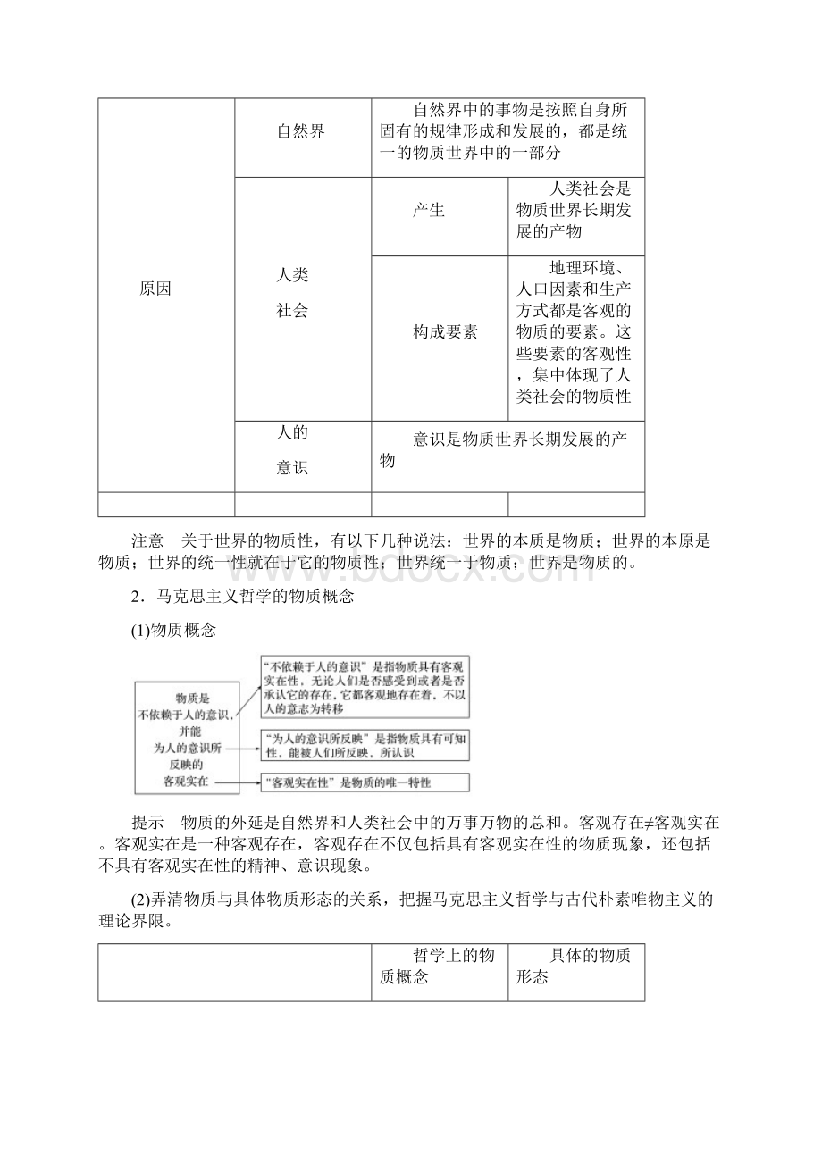 高考政治大一轮复习第十二单元探索世界与追求真理第29课探究世界的本质讲义.docx_第3页