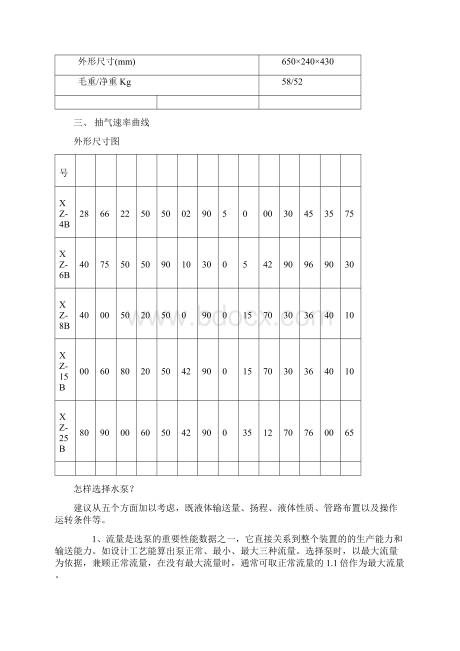 2XZ8B型直联旋片式真空泵特点及技术参数Word格式.docx_第2页