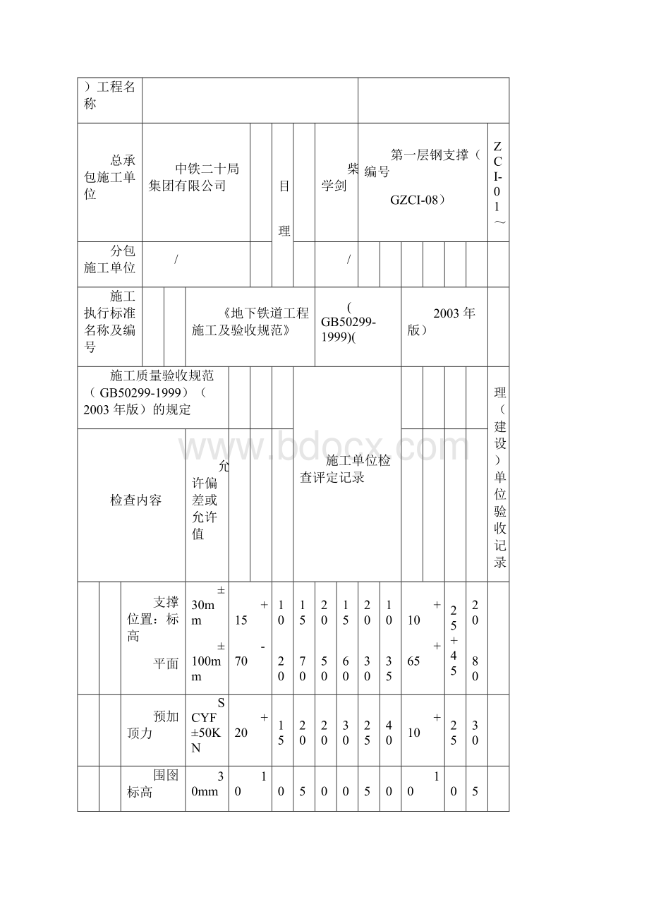 钢支撑检验批.docx_第2页