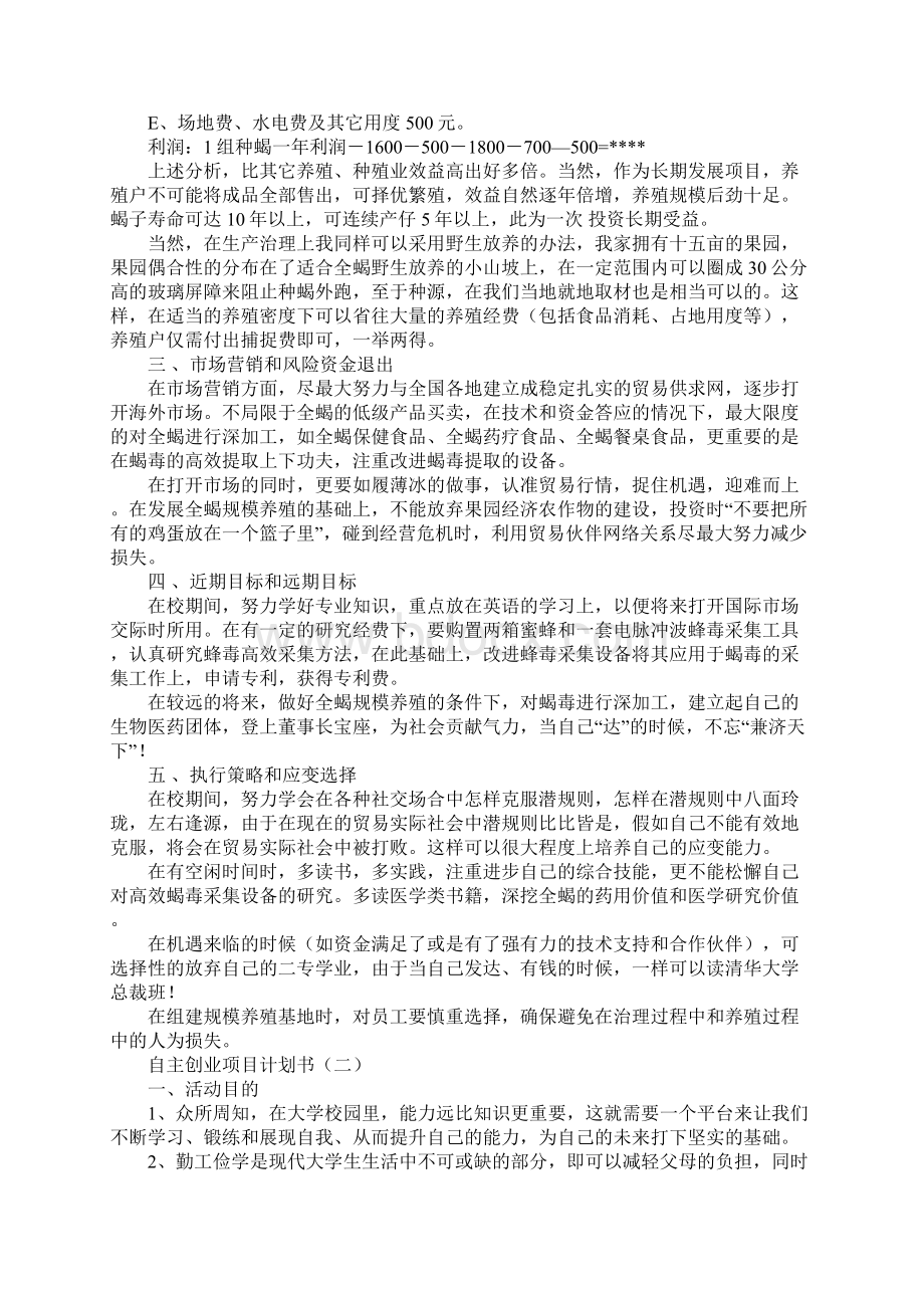 自主创业项目计划书.docx_第2页