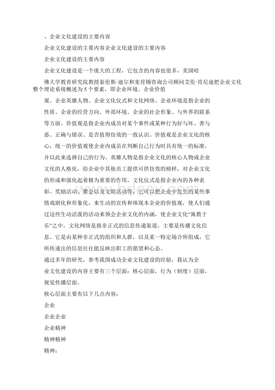 企业文化建设的主要内容Word下载.docx_第2页