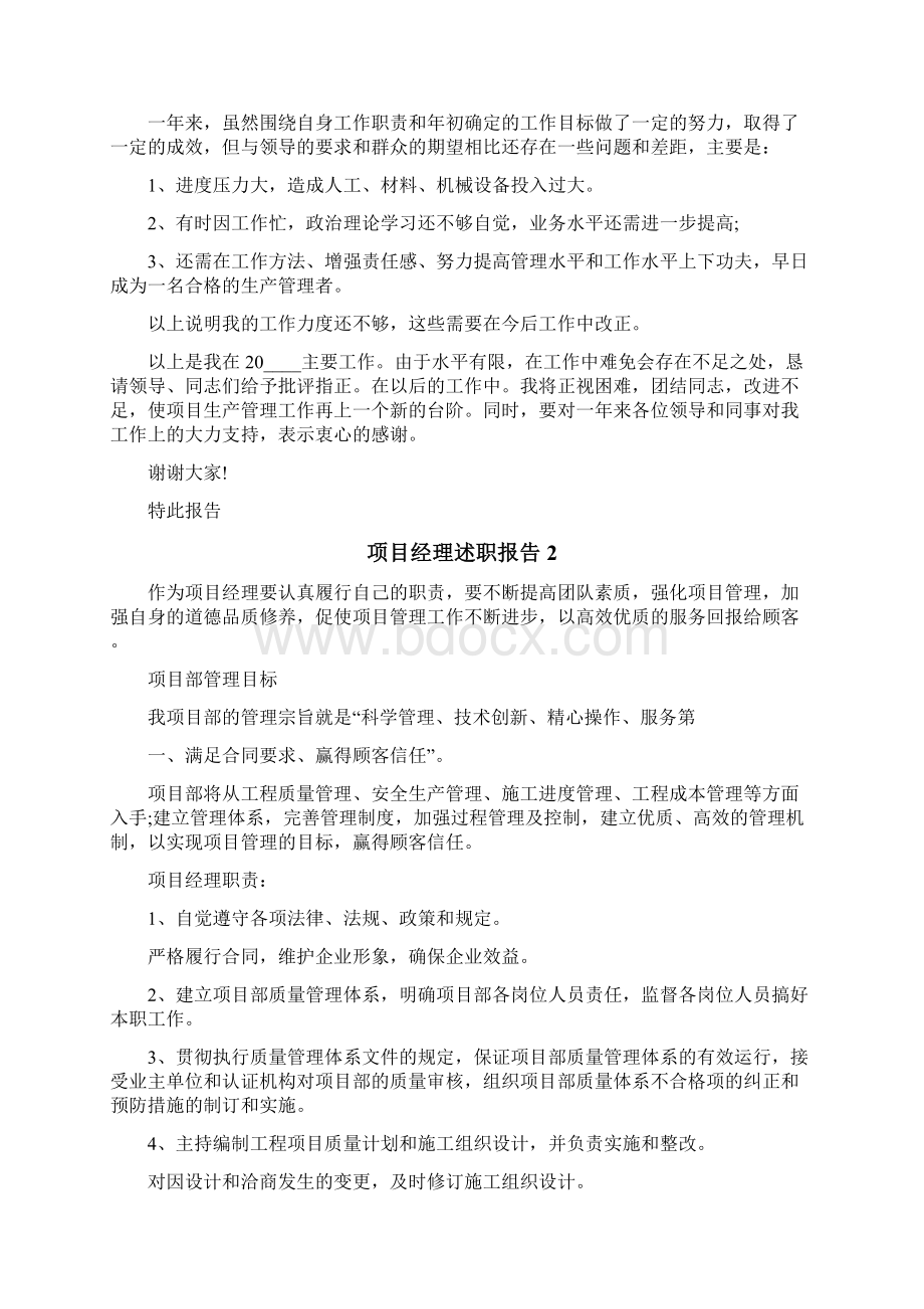 项目经理年度个人述职报告.docx_第3页