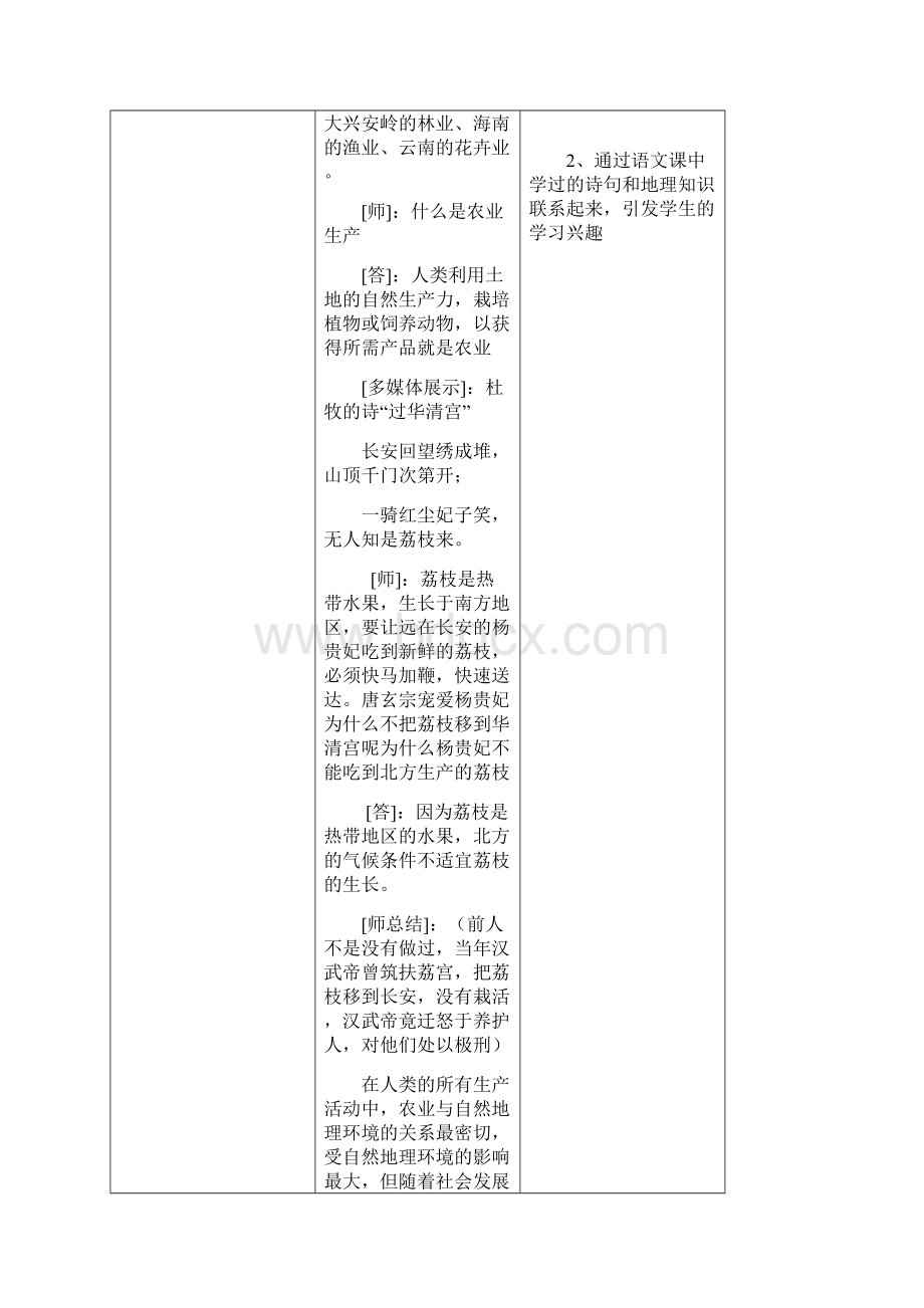 第一节农业的区位选择教学设计.docx_第3页