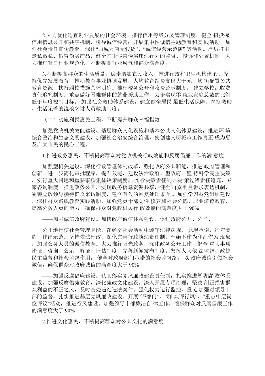 创建全国文明城市三年工作规划精选模板Word文档格式.docx_第2页