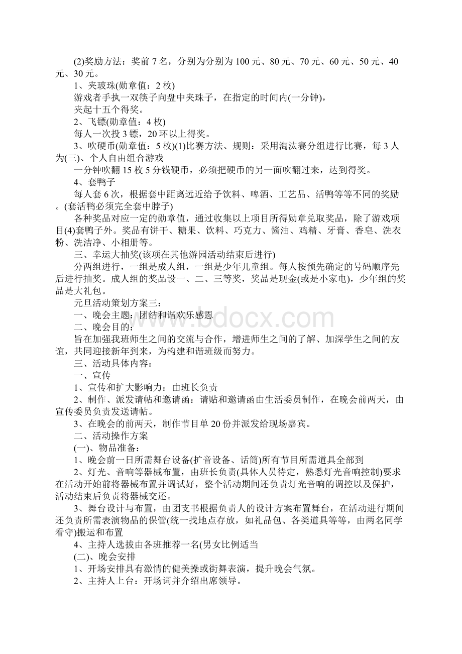 元旦主题活动策划方案.docx_第3页