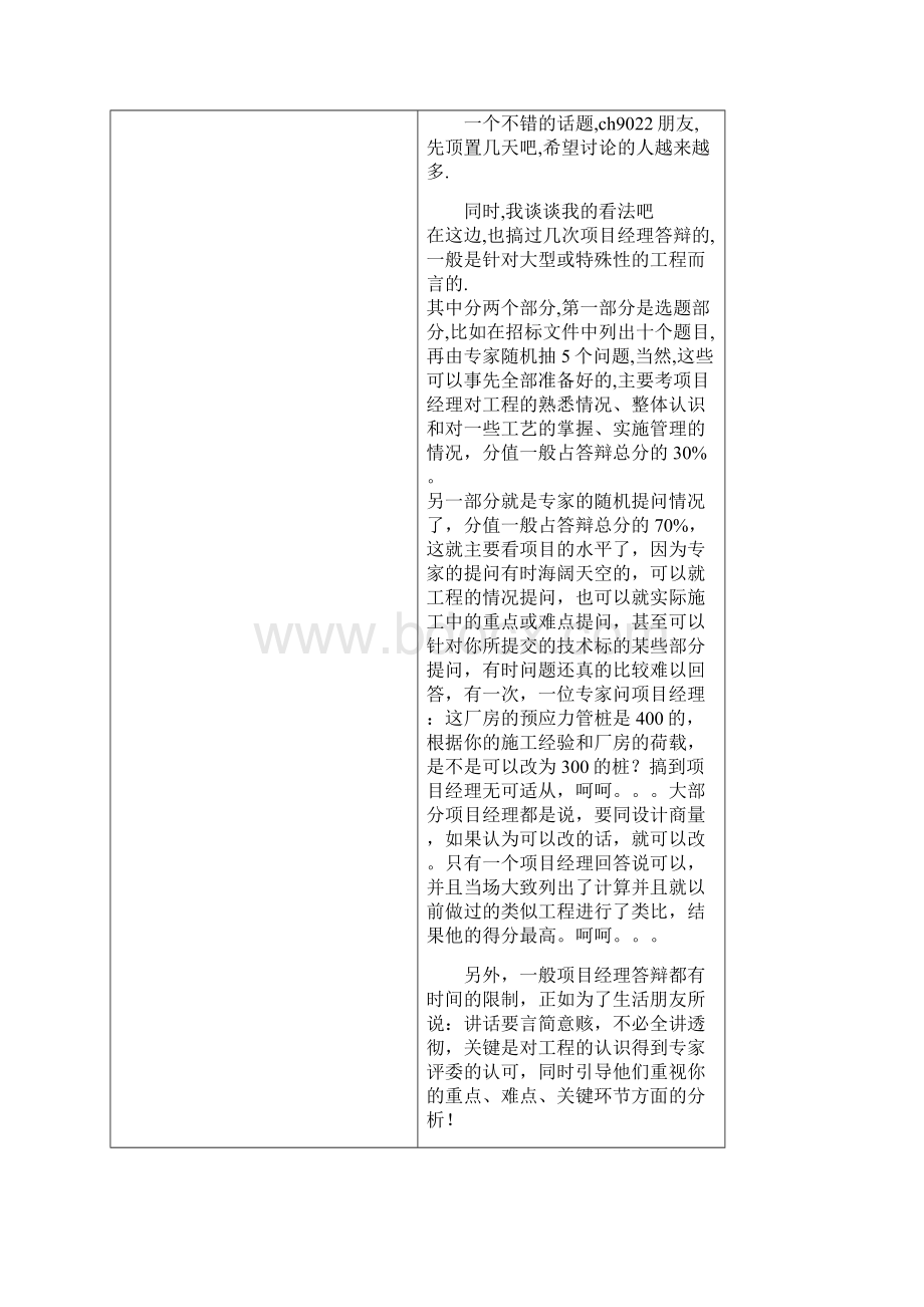 招招投标现场项目经理答辩Word格式文档下载.docx_第2页