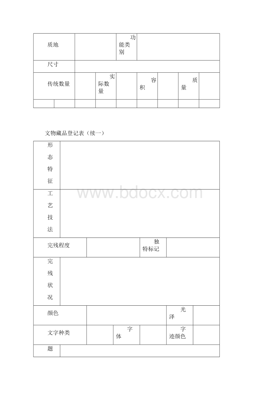 东南大学档案馆文物藏品登记表.docx_第2页