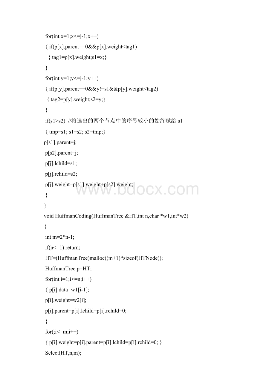 哈夫曼编码算法实现完整版讲课讲稿.docx_第2页