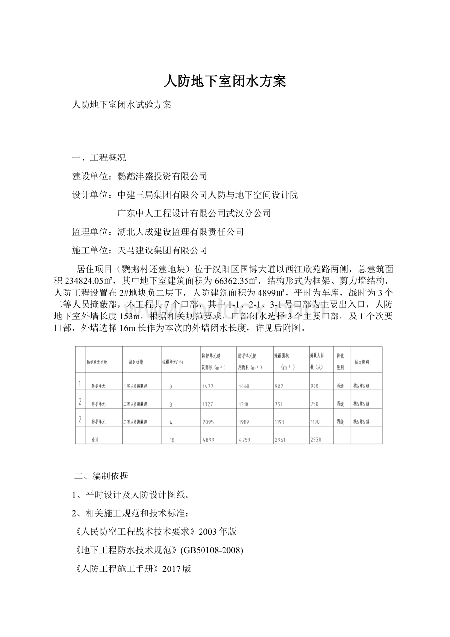 人防地下室闭水方案文档格式.docx