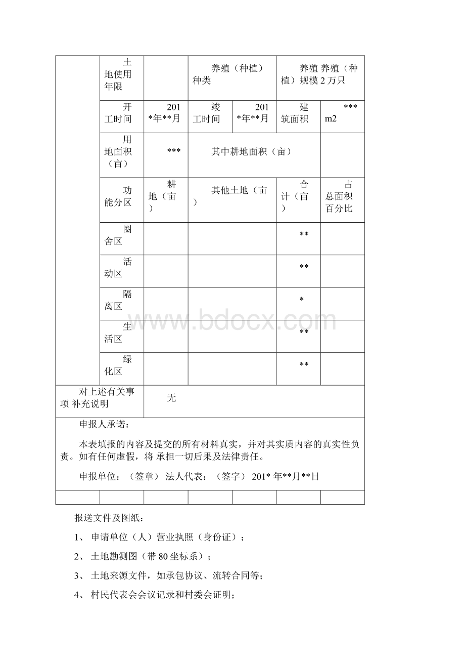 设施农业用地申报表模板.docx_第2页