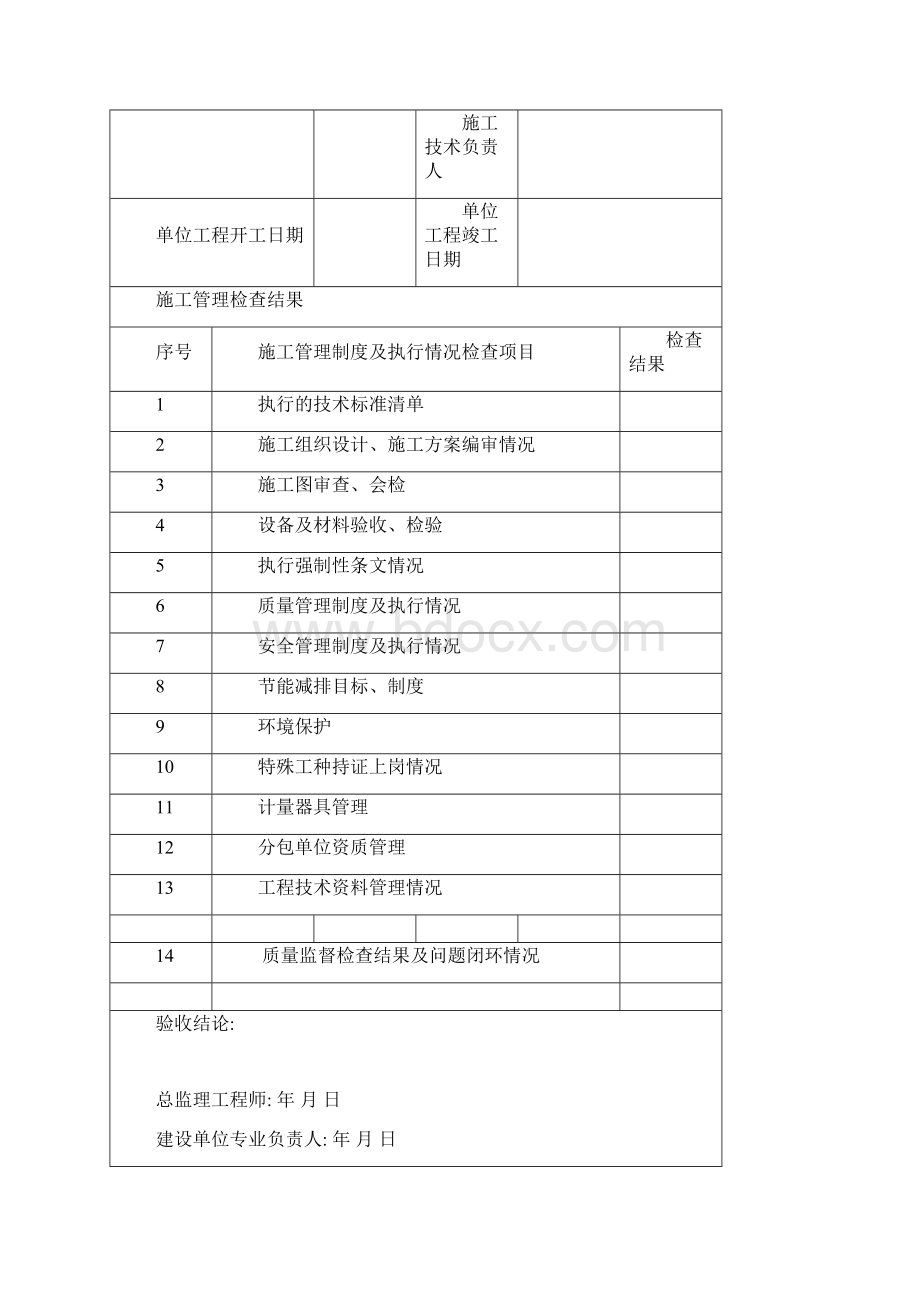 建设工程施工质量表格Word格式.docx_第2页