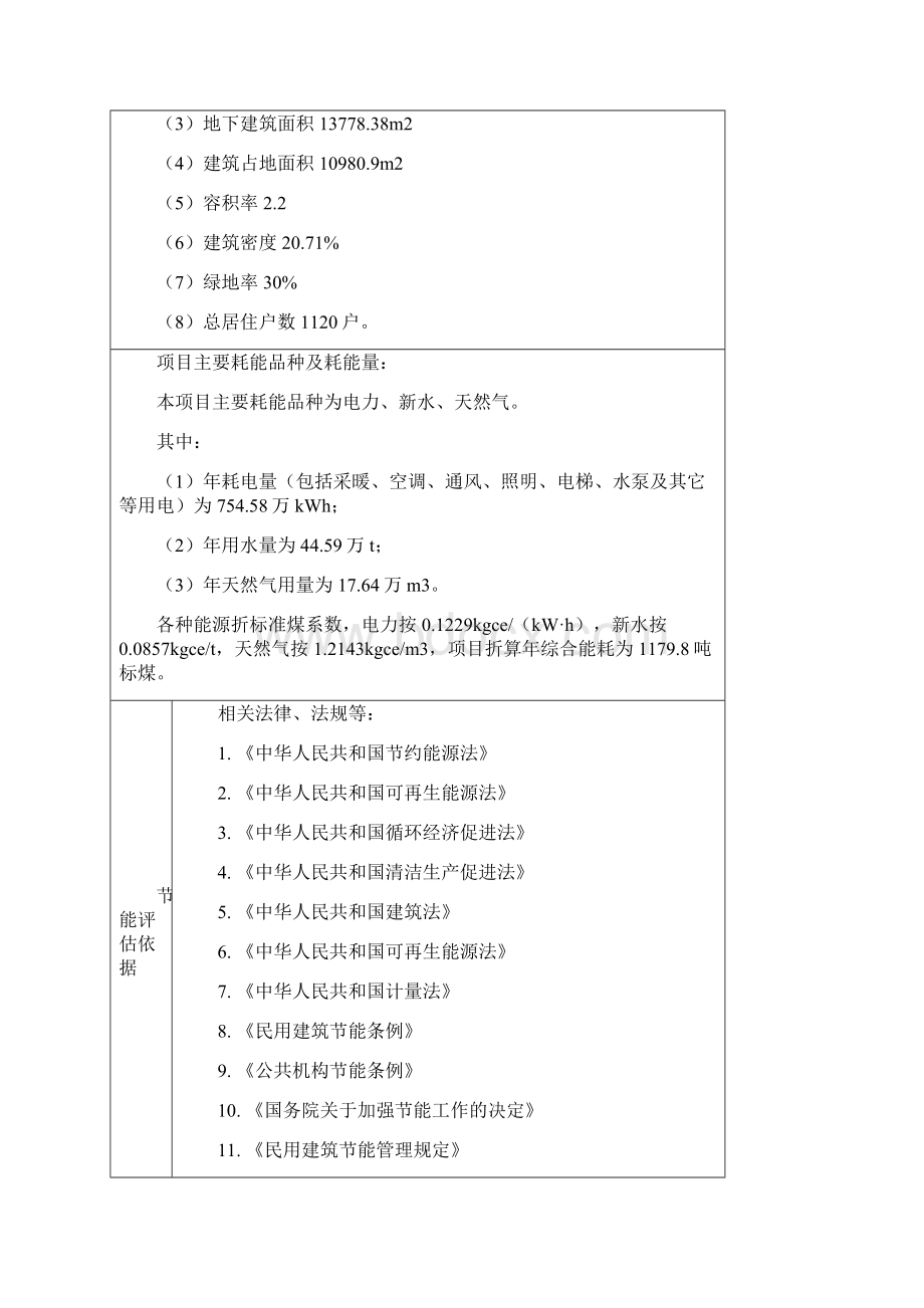 某市住宅小区节能评估分析表.docx_第3页