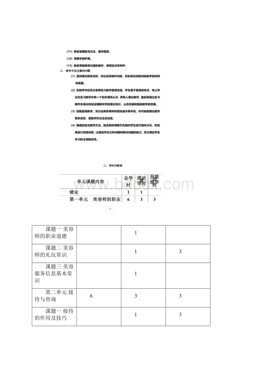 初级美容师培训教学大纲Word格式文档下载.docx_第2页