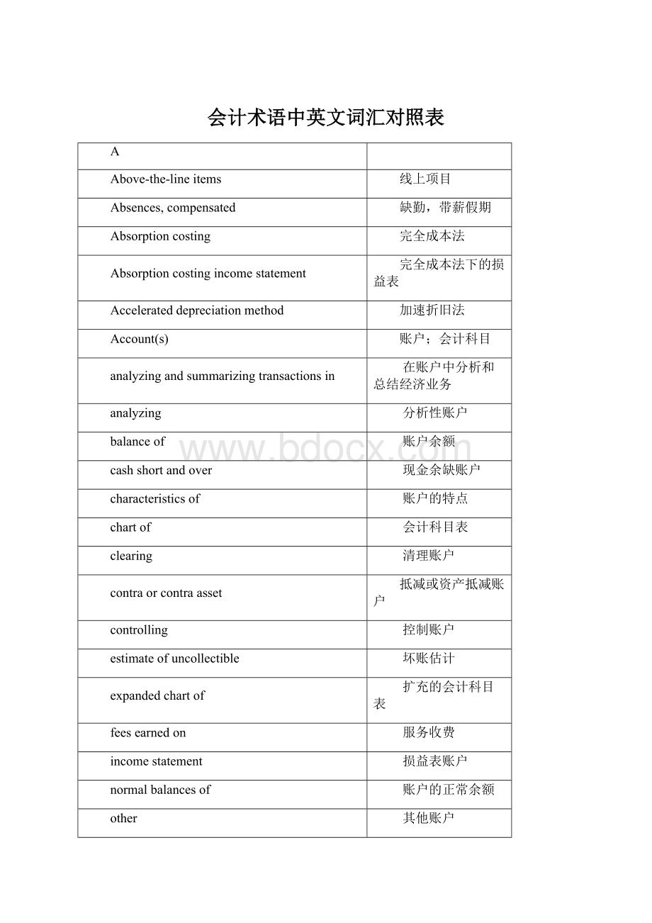 会计术语中英文词汇对照表.docx_第1页