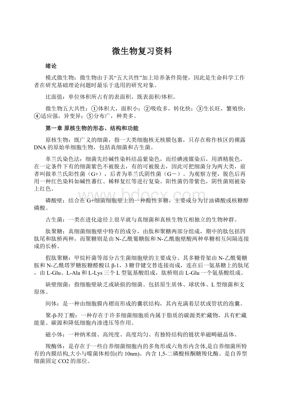 微生物复习资料.docx_第1页