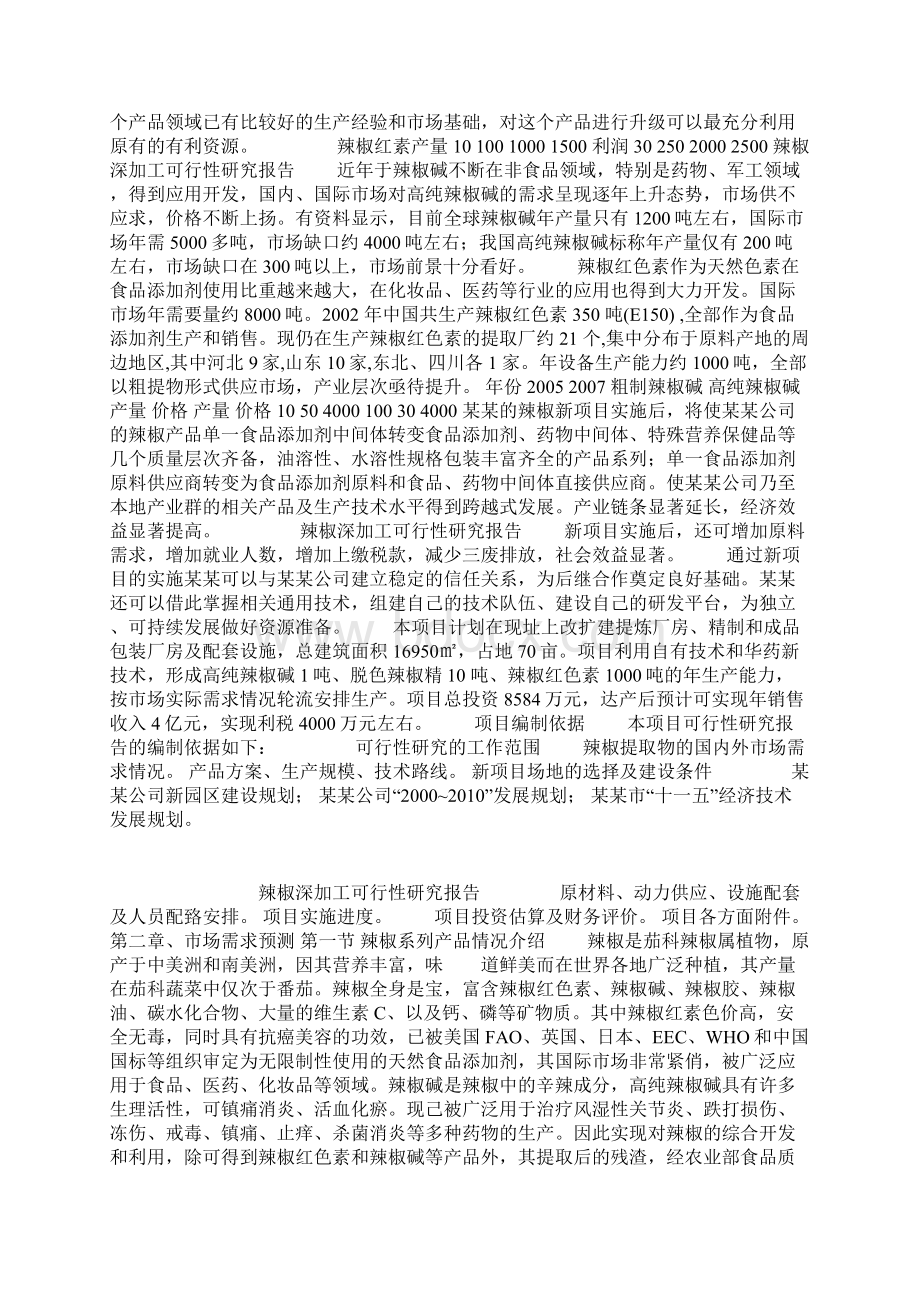 辣椒深加工可行性研究报告.docx_第3页