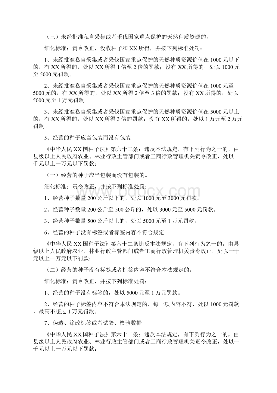 林业行政处罚自由裁量权参照执行标准Word格式.docx_第3页