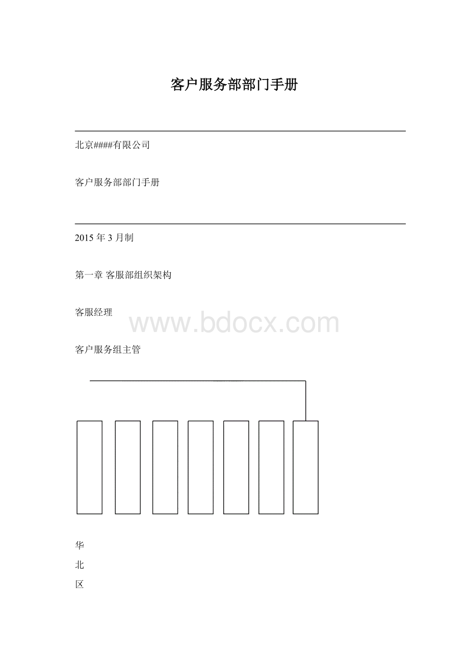 客户服务部部门手册.docx_第1页