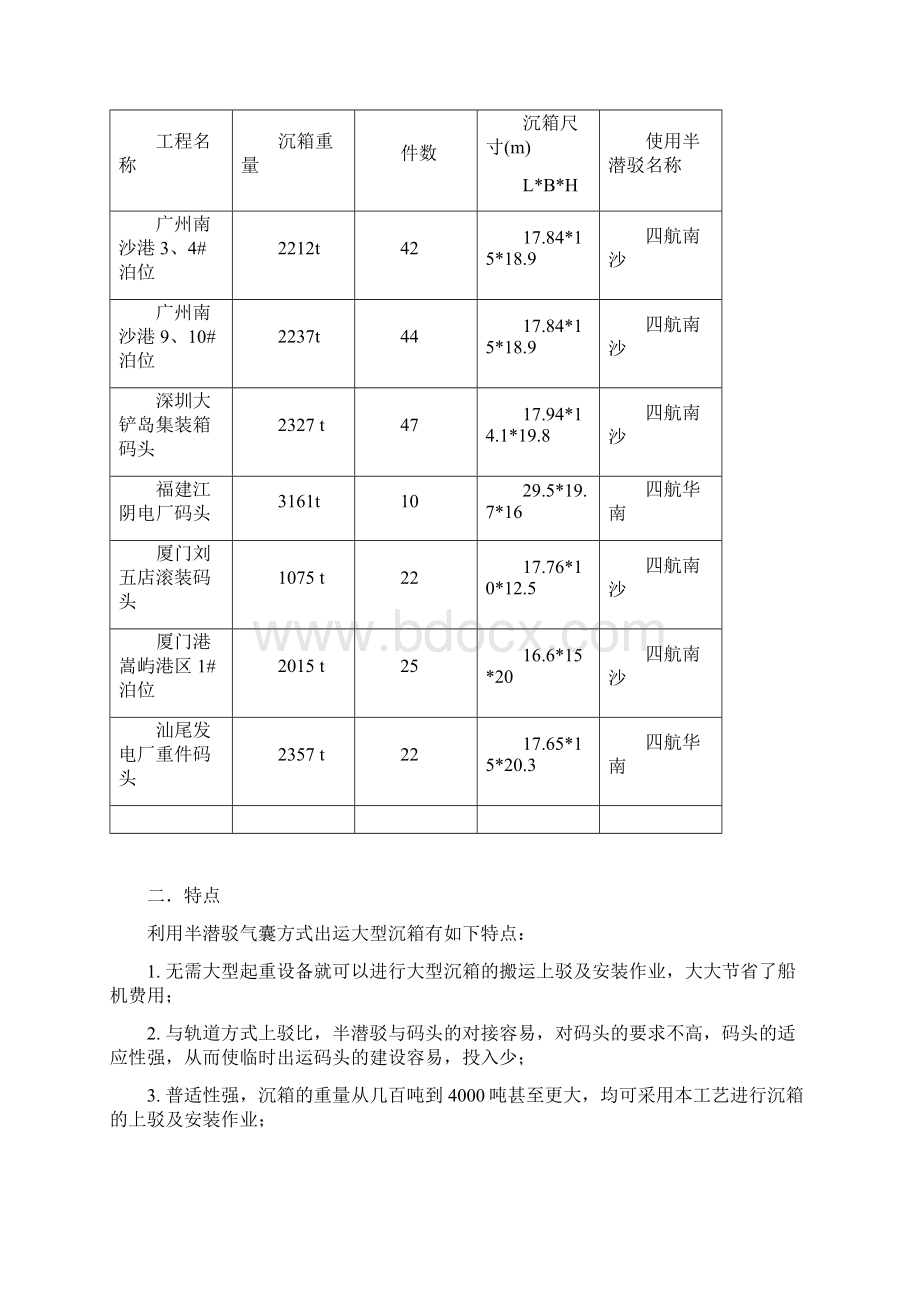 半潜驳气囊方式出运大型沉箱施工工法061123修改.docx_第2页