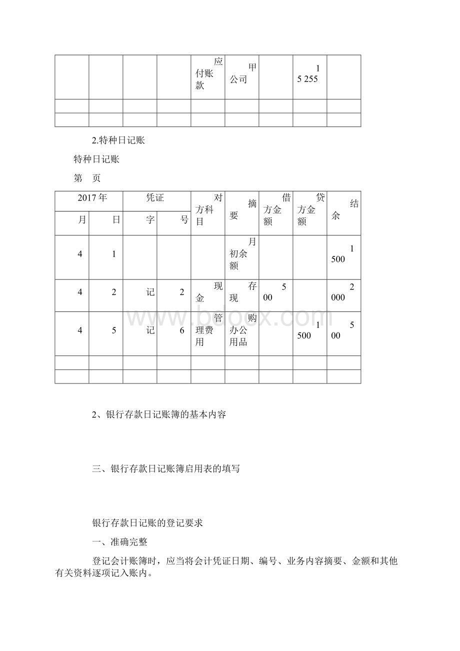 日记银行存款日记账的登记规范及要求.docx_第2页