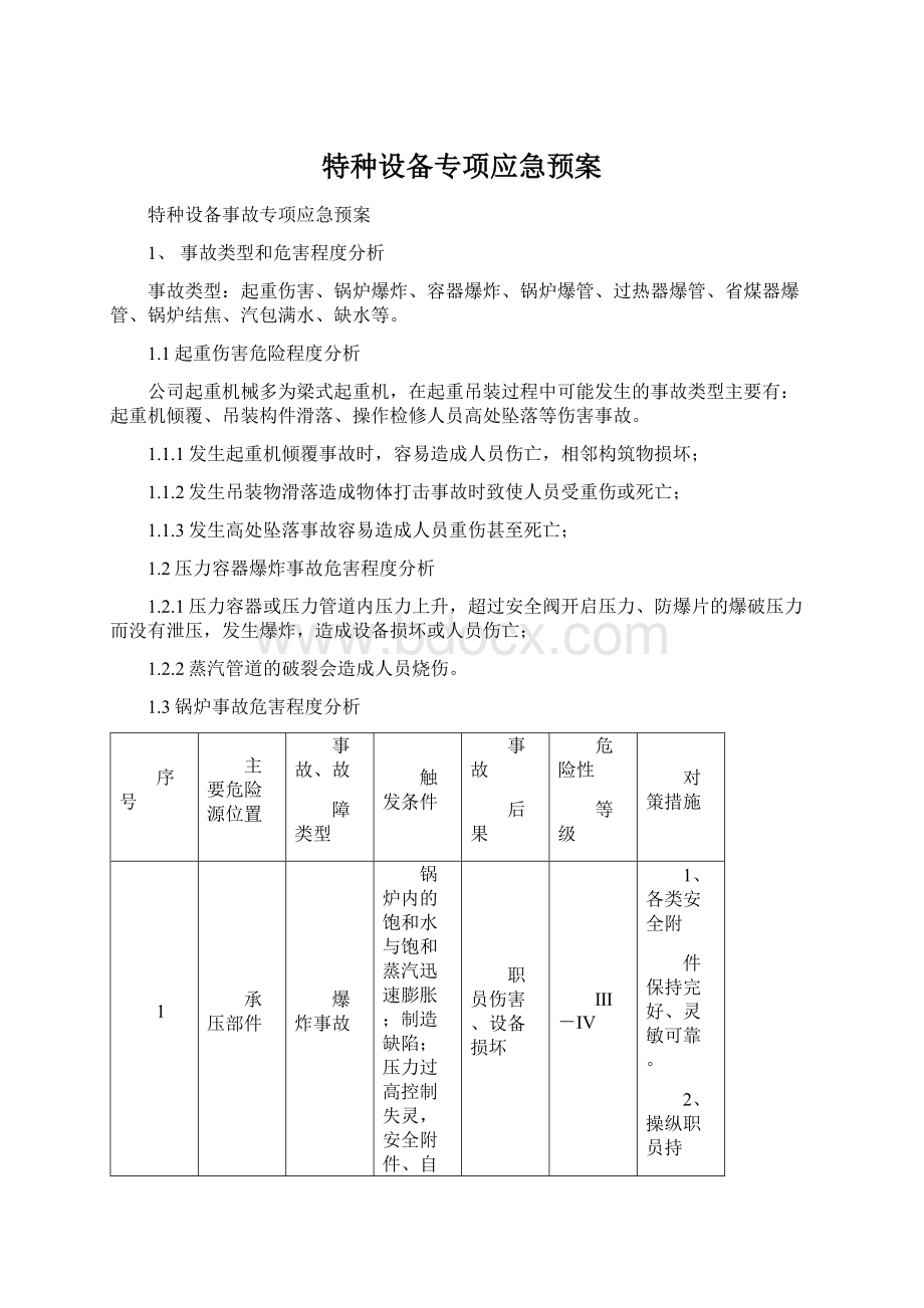 特种设备专项应急预案Word格式.docx_第1页