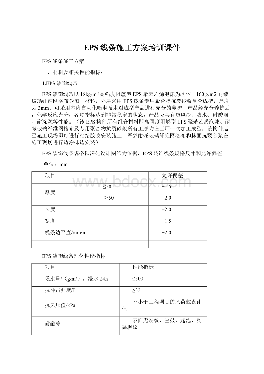 EPS线条施工方案培训课件Word下载.docx_第1页