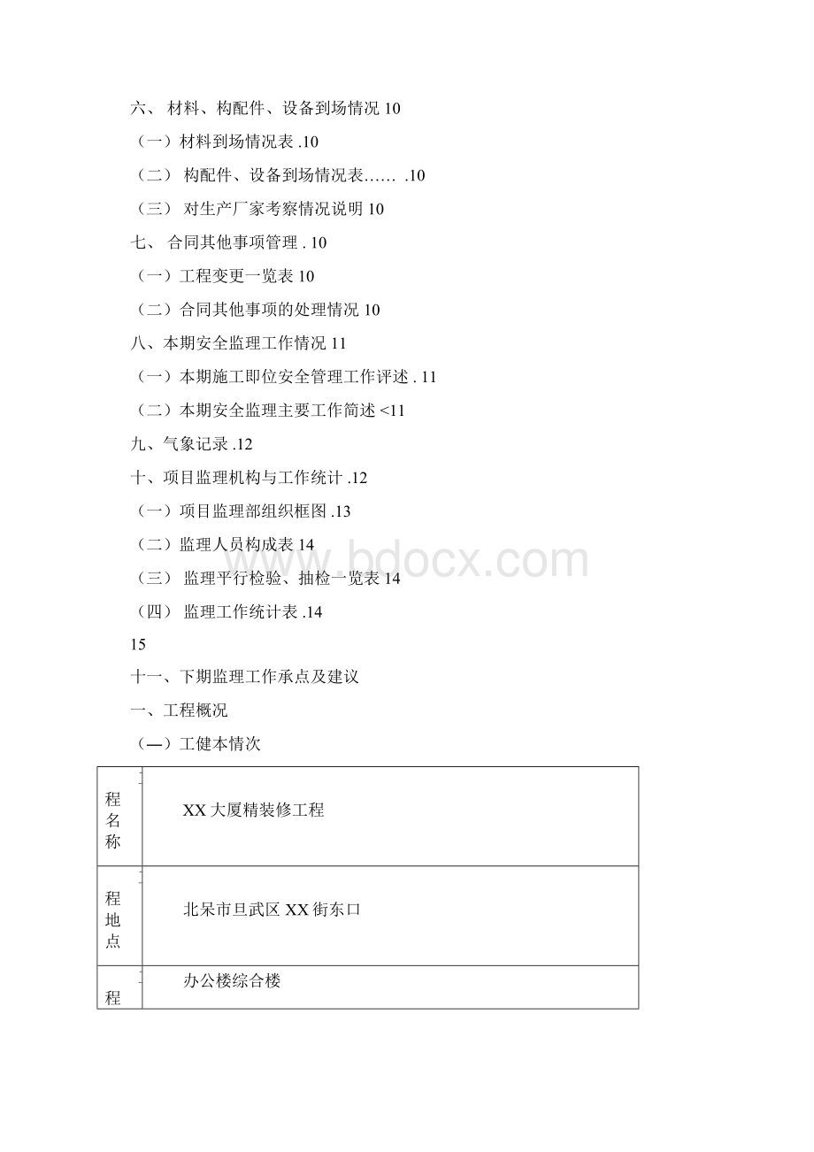 某大厦装修工程监理月报Word文档下载推荐.docx_第2页