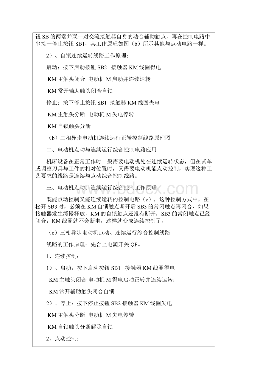 运行任务四电动机点动连续运行控制Word文档格式.docx_第2页