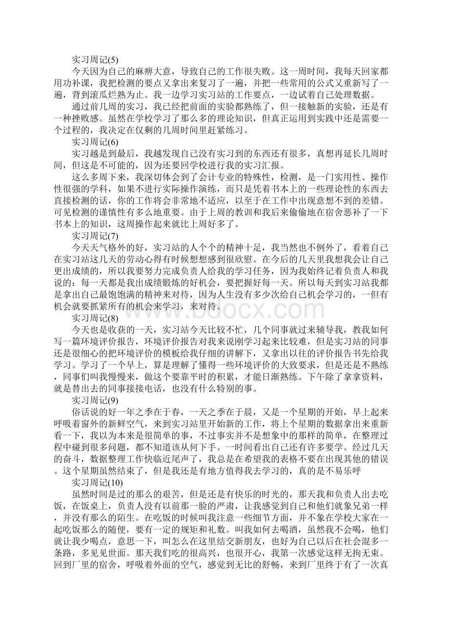 关于大学生实习周记大全.docx_第2页