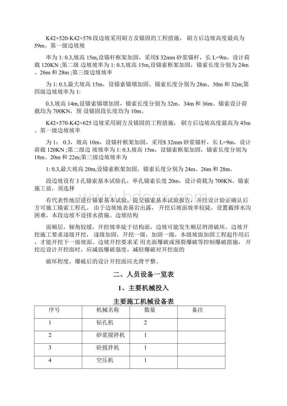 锚杆锚索框架梁施工方案Word格式文档下载.docx_第2页