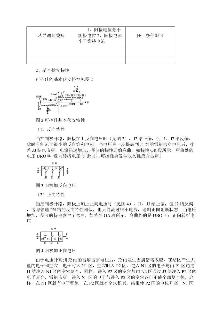 可控硅元件的工作原理及基本特性Word格式文档下载.docx_第2页