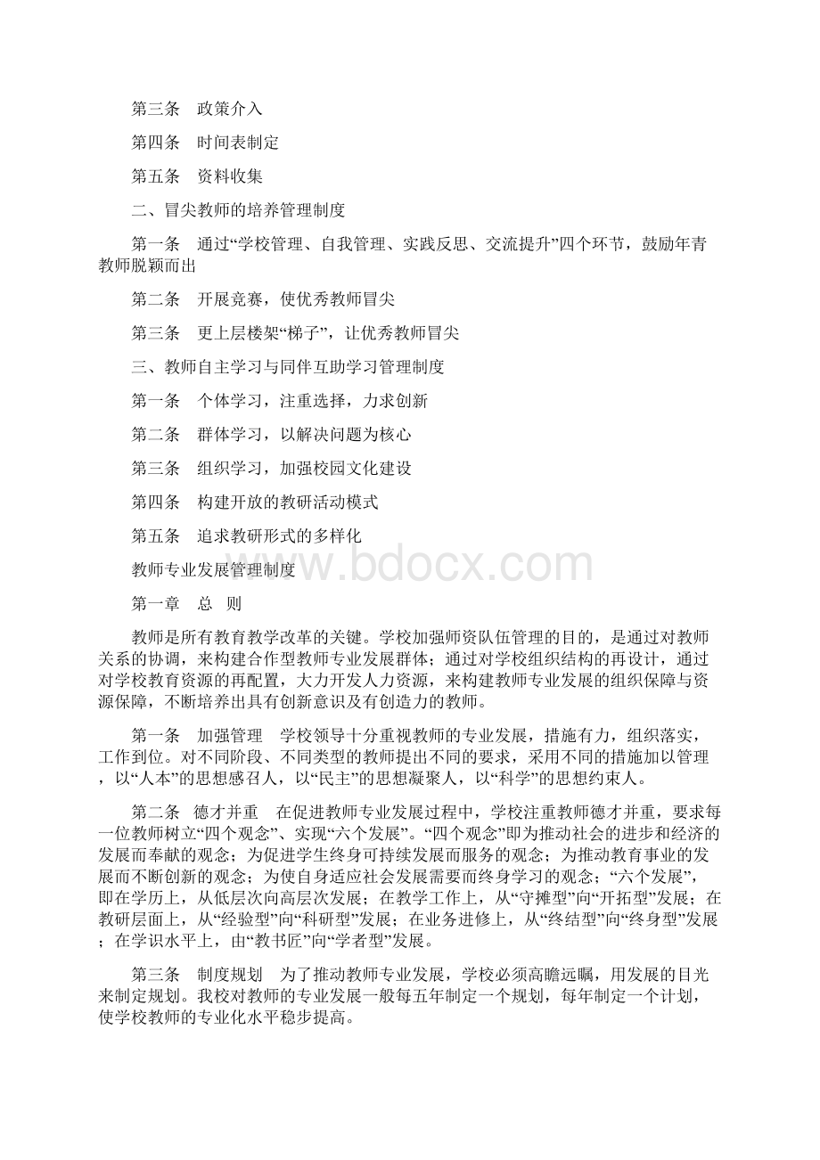 教师专业发展管理制度DOCWord格式.docx_第2页