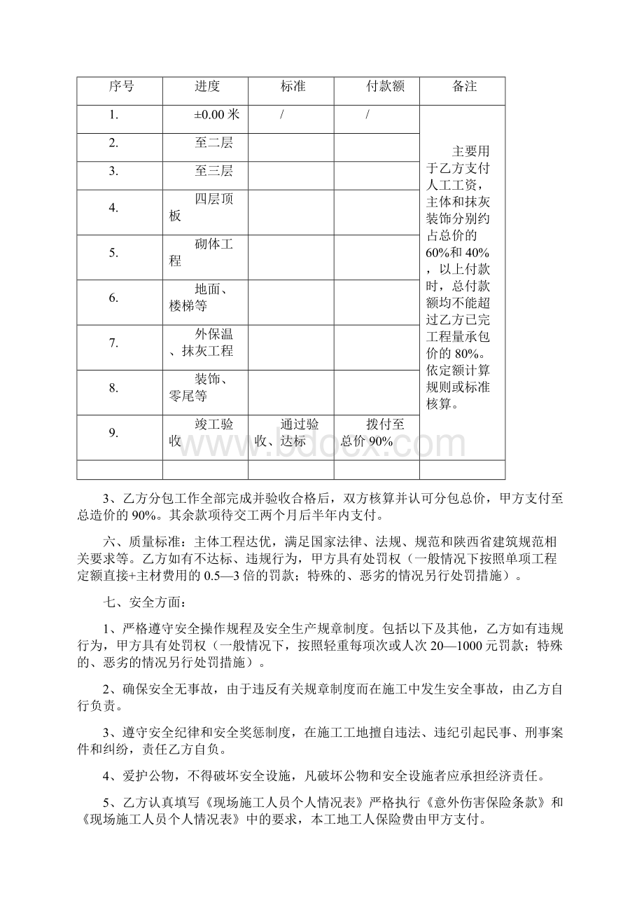 土建工程劳务分包合同.docx_第2页