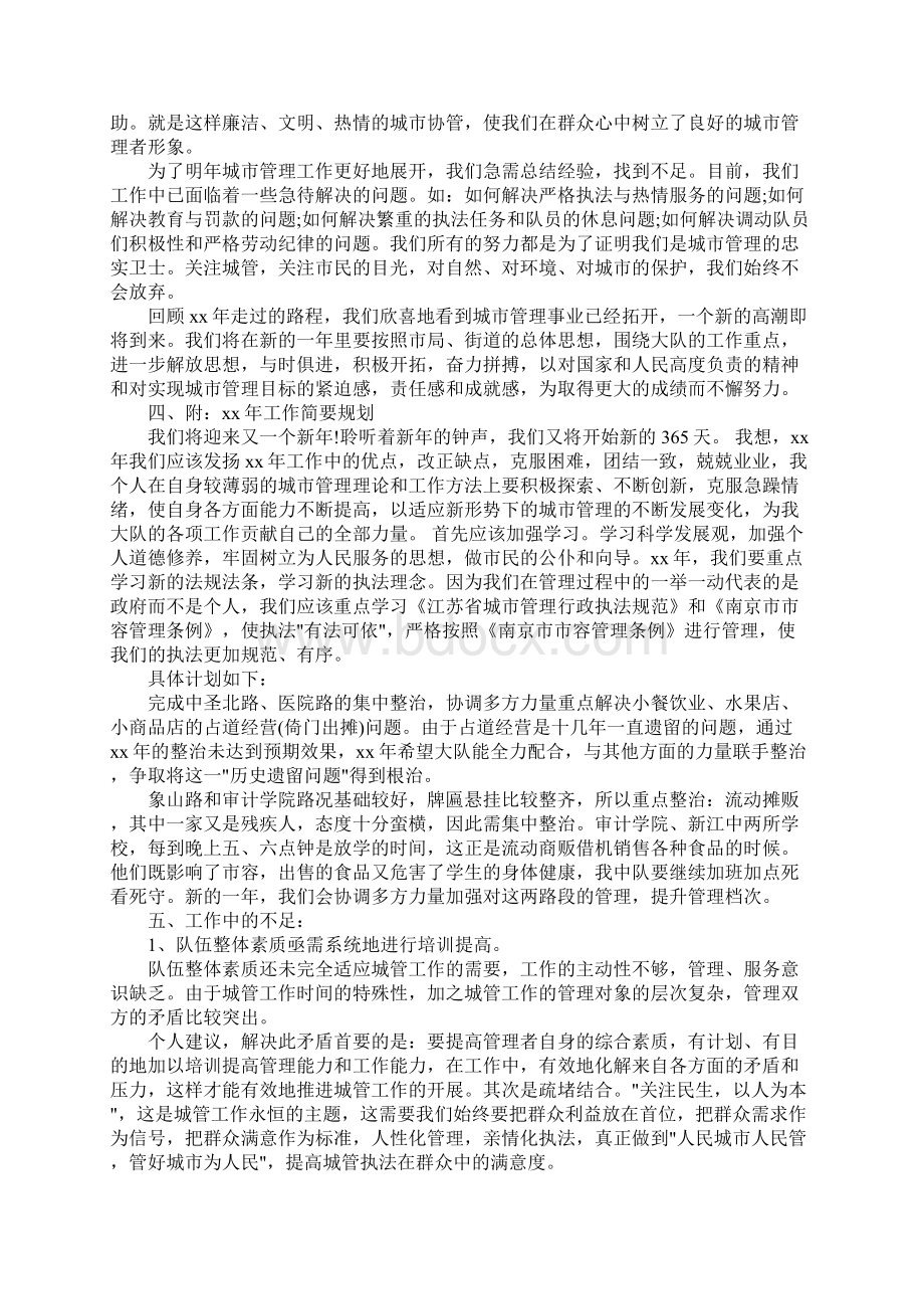 城管协管个人工作总结.docx_第3页