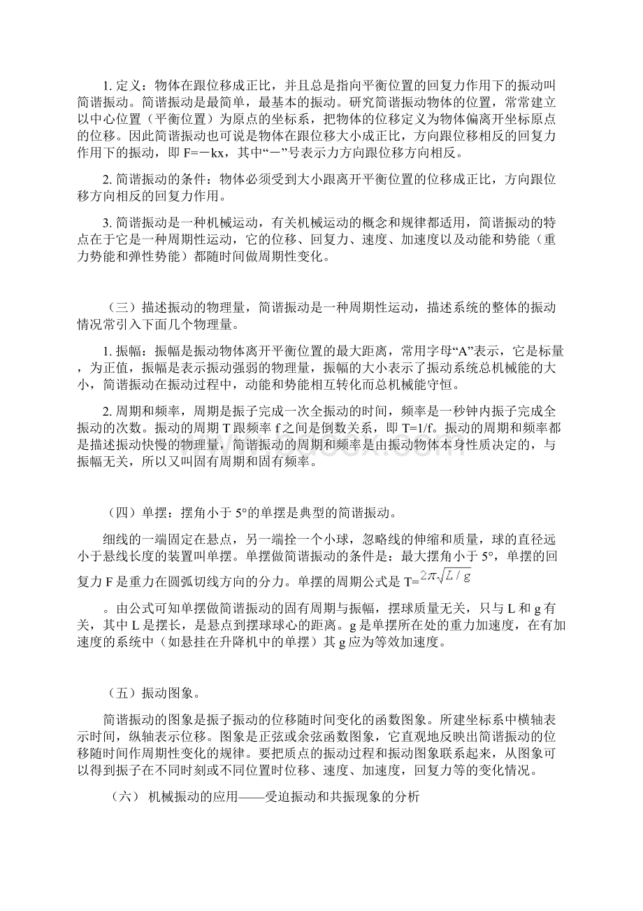 机械振动和机械波知识点总结.docx_第2页