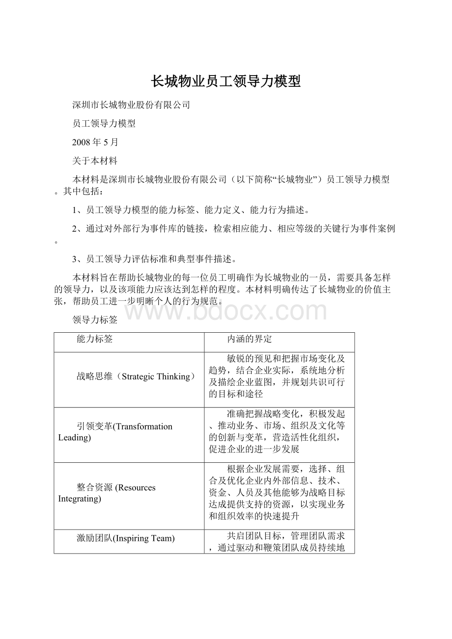 长城物业员工领导力模型.docx_第1页