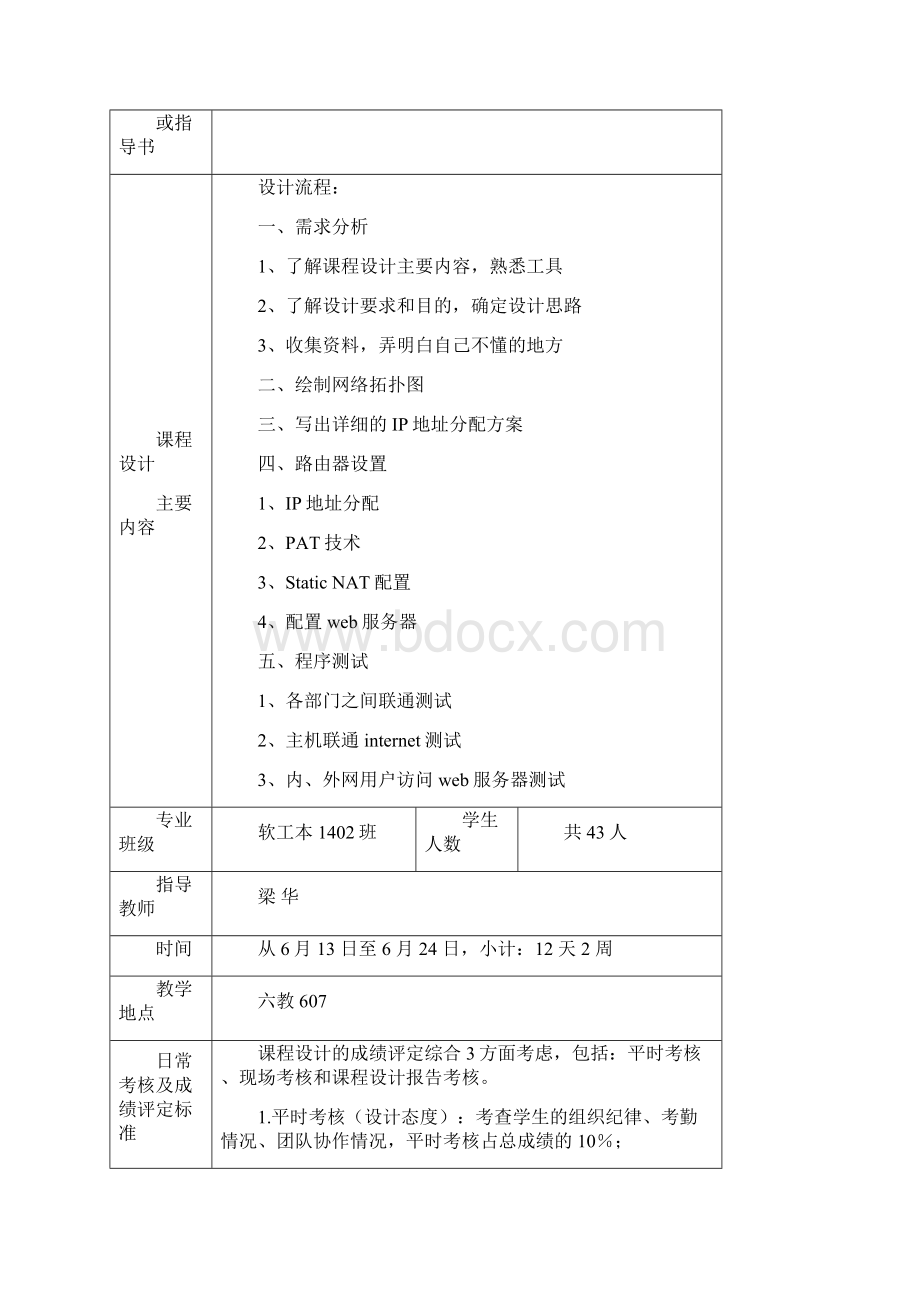 一个简单企业网的设计与实现设计报告Word格式文档下载.docx_第2页