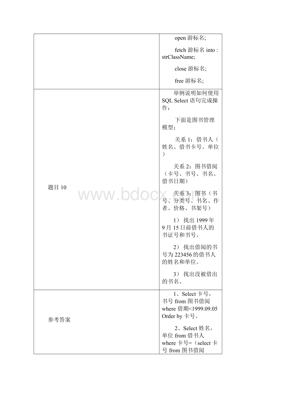 数据库笔试题Word格式文档下载.docx_第3页