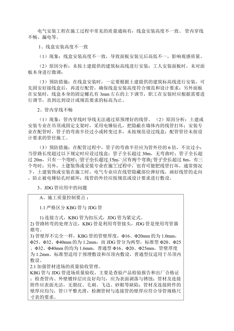 水电安装质量通病及预防措施0701Word文档下载推荐.docx_第2页