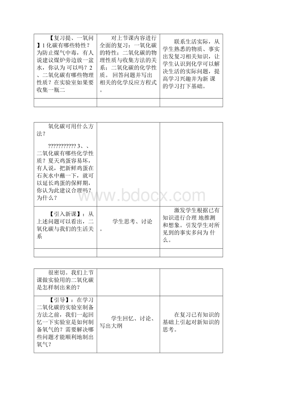 九年级化学实验室制取二氧化碳教学设计.docx_第2页