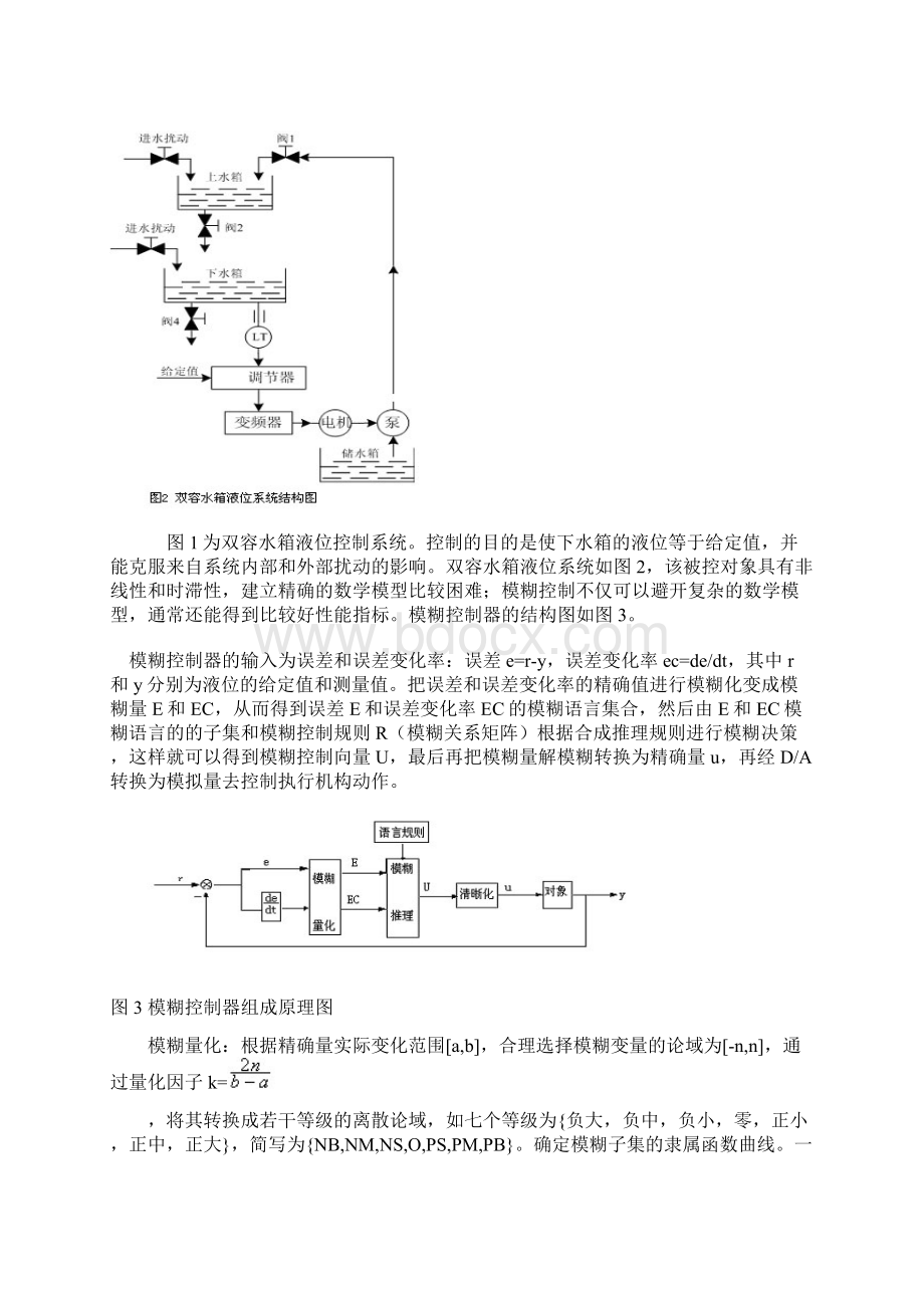 双容水箱液位模糊控制教学内容.docx_第2页